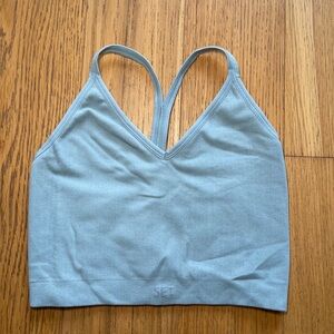 SET Active SculptFlex V Neck Sports Bra in Rain Sz Medium